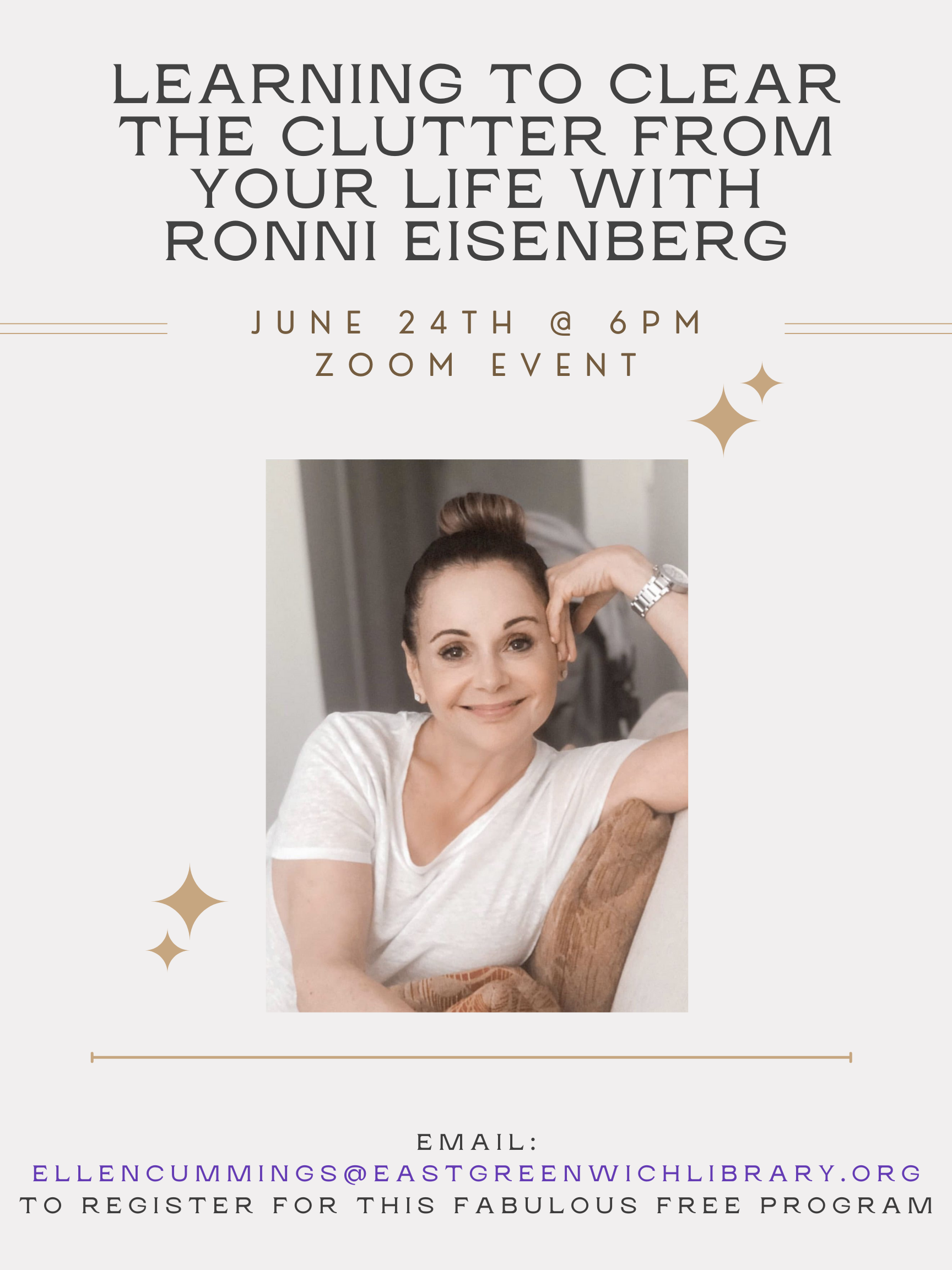 get organized with Ronni Eisenberg