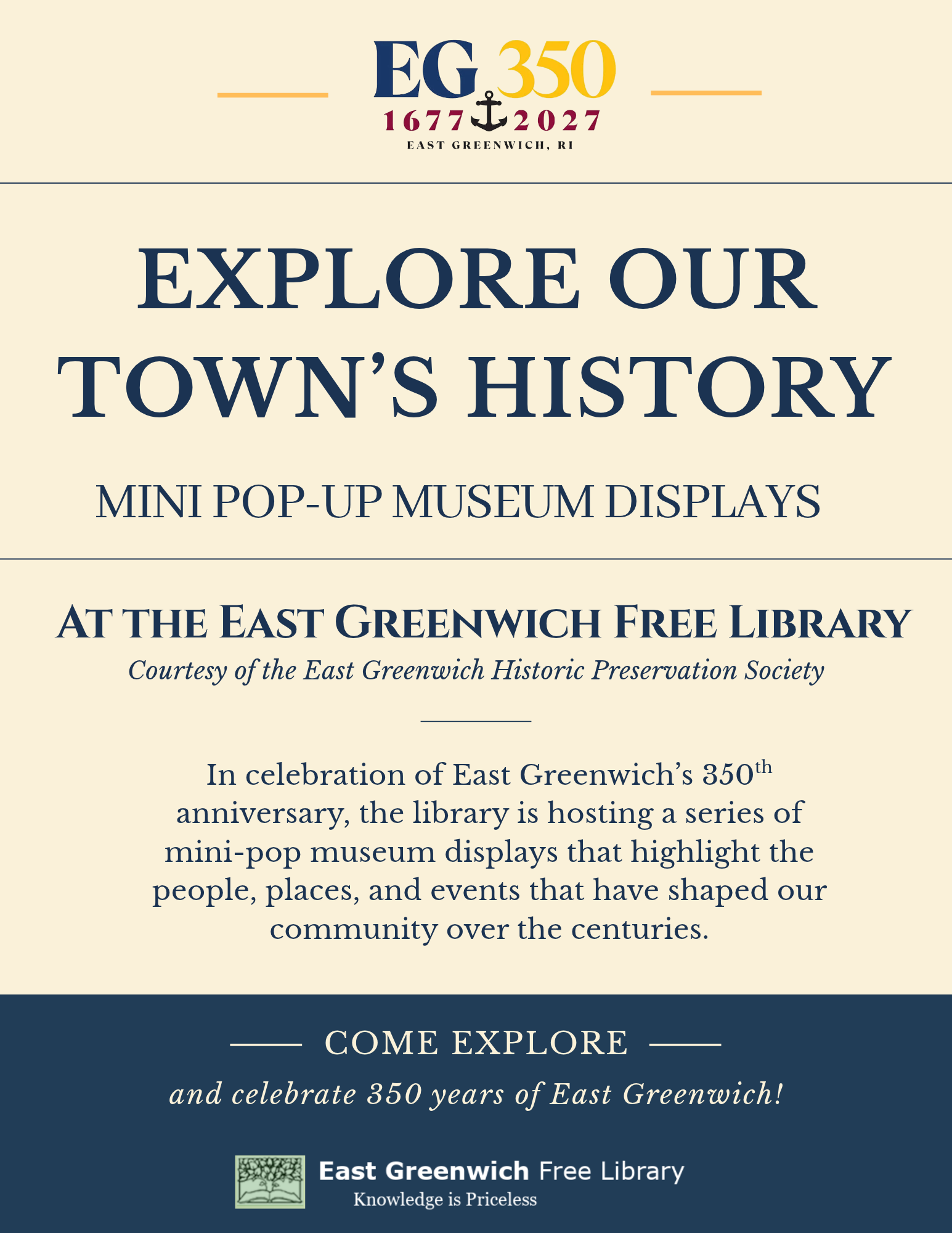 EG350 Pop-Up Museum Poster