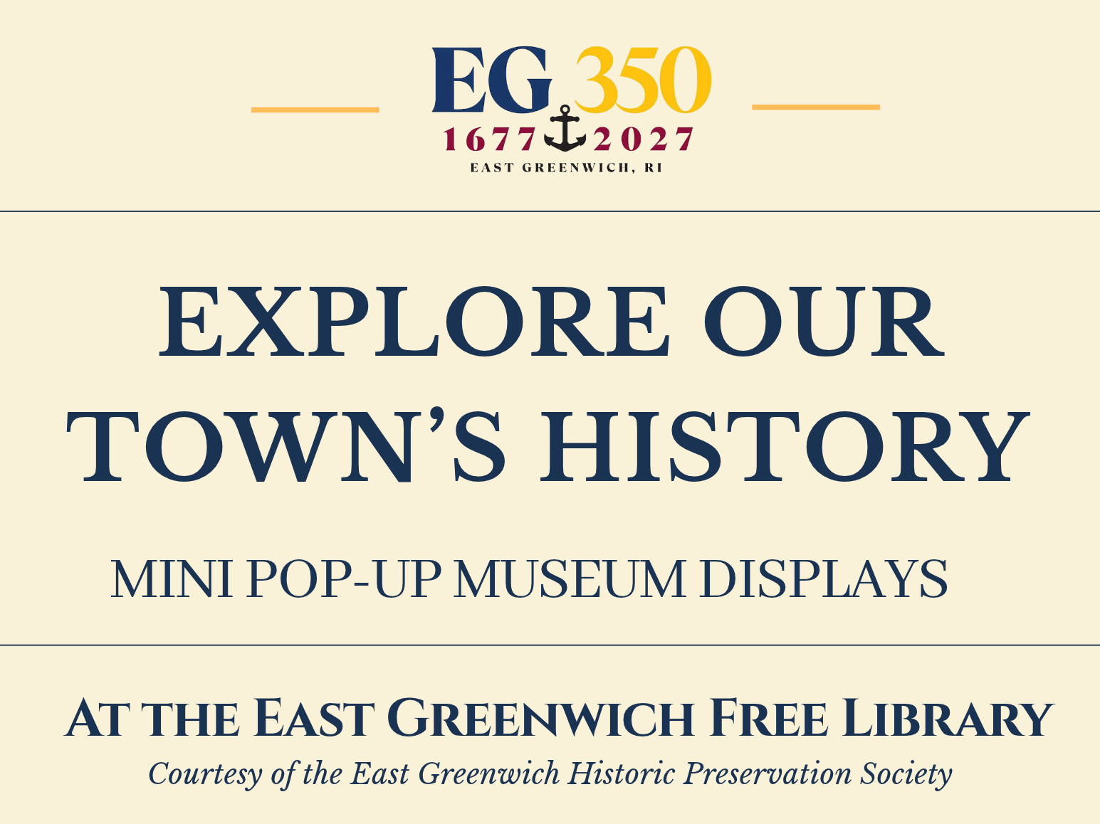 EG350 Pop-Up Museum Poster