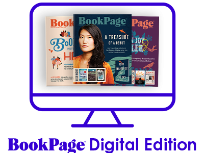 BookPage covers in a computer screen with BookPage written underneath